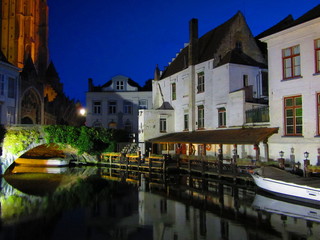 River Reflections at Night