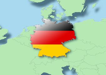 Obraz premium map of germany