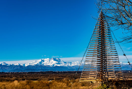 Monte Rosa seen from Tornavento