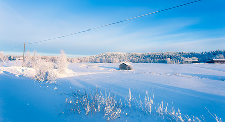 Winter landscape from Finland.