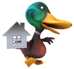 Fun duck - 3D Illustration