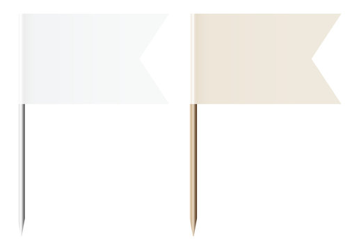 Flag Pins Flags White/Beige