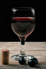 glass of red wine