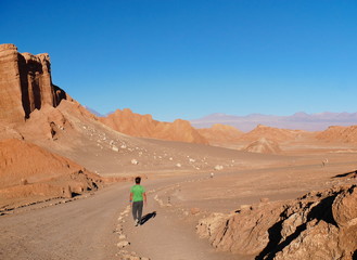 Rock formations in the desert of Atacama