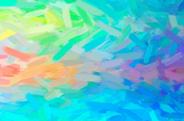 Illustration of abstract Blue, Green, Yellow And Red Oil Paint With Big Brush Horizontal background.