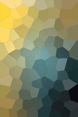 Fototapeta na wymiar Nice abstract illustration of yellow, blue and black colorful Big hexagon. Useful background for your needs.