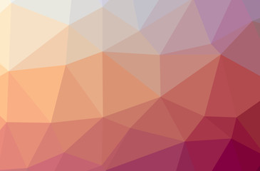 Illustration of abstract Red horizontal low poly background. Beautiful polygon design pattern.