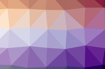 Illustration of abstract Purple horizontal low poly background. Beautiful polygon design pattern.