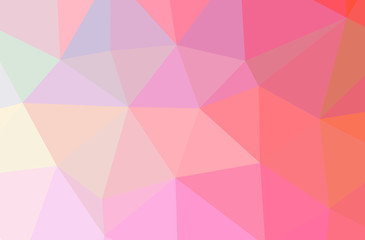 Illustration of abstract Red horizontal low poly background. Beautiful polygon design pattern.