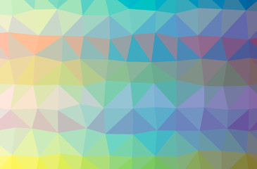 Obraz premium Illustration of abstract Blue, Yellow And Green horizontal low poly background. Beautiful polygon design pattern.