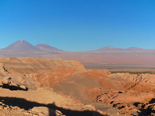 Naklejka premium Rock formations in the desert of Atacama