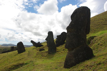 Moai landscape