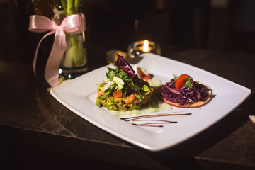 valentines day, romantic dinner, salads