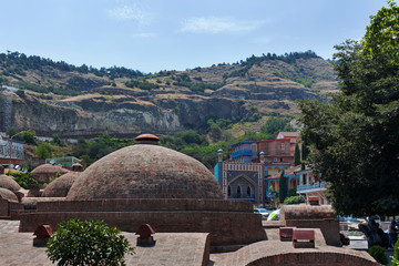 Исторический центр города Тбилиси. Район серных бань.