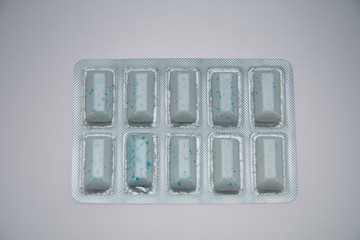 Chewing gum in blister 