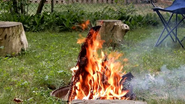 Campfire during the Day