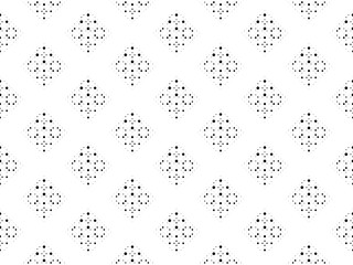 Abstract dots seamless pattern. Black white polka dots texture. Circle pattern. Abstract geometric ornament vector background. Template for presentation, business cards, Design elements for fabric