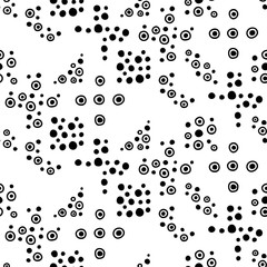 Seamless vector geometrical pattern with hand drawn decorative elements. Graphic design, drawing illustration. Print for fabric, textil, wallpaper, wrapping, packaging. Doddle style,