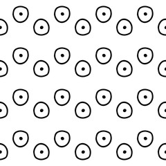 Seamless vector geometrical pattern with hand drawn decorative elements. Graphic design, drawing illustration. Print for fabric, textil, wallpaper, wrapping, packaging. Doddle style,