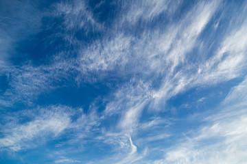blue sky with white clouds
