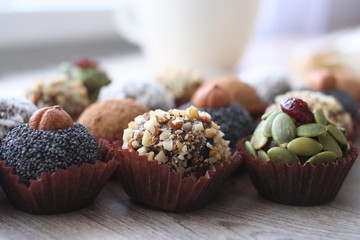 muffins with nuts and raisins