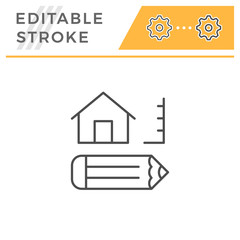 Architecture line icon