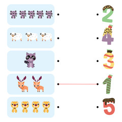 animals game worksheet design
