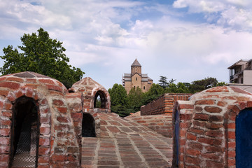 Исторический центр города Тбилиси. Район серных бань.