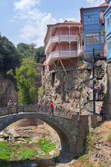 Ущелье в центре города Тбилиси. Грузия.