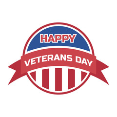 happy veteran's day for american veteran. vector illustration