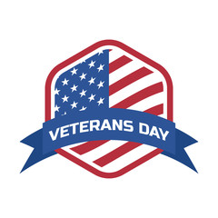 happy veteran's day for american veteran. vector illustration