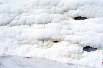 Pamukkale and Apollon temple in Denizli Turkey touristic destination