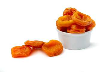 dried apricots in cup