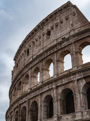 Colosseum Amphitheatre Rome Italy. The Colosseum is the largest amphitheatre built during the Roman...