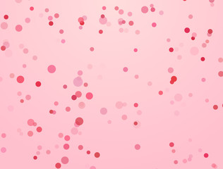 circles particle on pink background. valentine background.