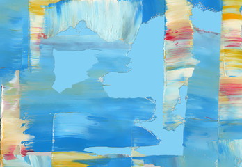 Colorful abstract background. Isolated texture of oil paint. High detail.