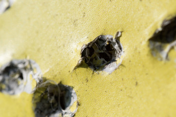 Bullet holes and hits