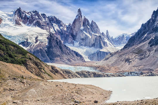 Cerro Torre peak, Los Glaciares National Park, El Chalten, Patagonia, Argentina