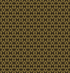 Obraz premium Seamless pattern with stars on a dark background. Wallpaper pattern. Square template. Interior design, postcards, books, rugs, wrapping paper, web design. Vector image