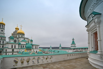 Internal and external views of Russian monasteries