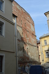 Fototapeta na wymiar street in old town of Lviv