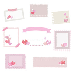 ハート メッセージカード / vector eps 10 