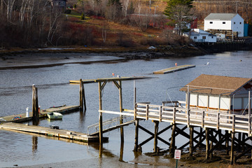 Floating docks at Thomaston Maine