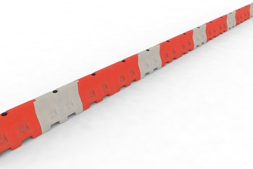 Water Filled Barricade 3d rendering