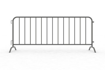 Steel Barricade 3d rendering