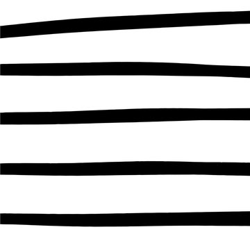 Simple hand drawn black and white pattern with stripes