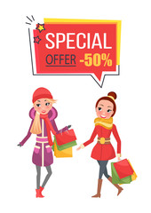 Special Offer Fifty Percent Sale on Christmas