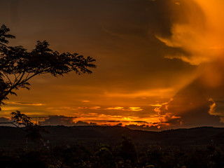 twilight over the mountain