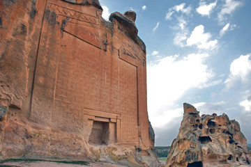 Yazilikaya frig monument in Han Turkey