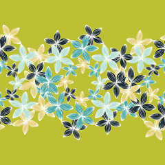 Mandala floral ornament. Painted flowers. Wreath. Summer day. Can be used for wallpaper, textile, invitation card, wrapping, web page background.